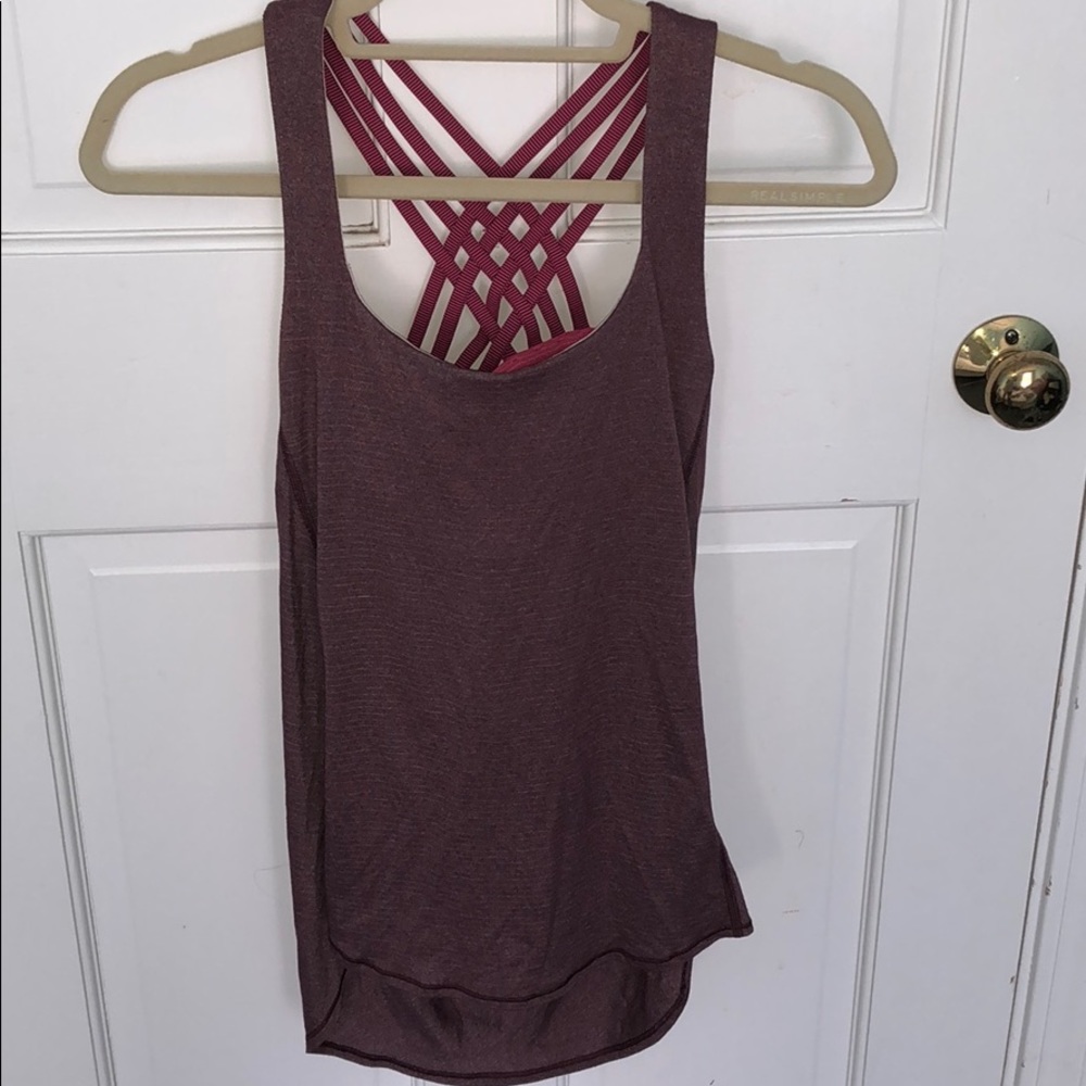 lululemon purple workout tank